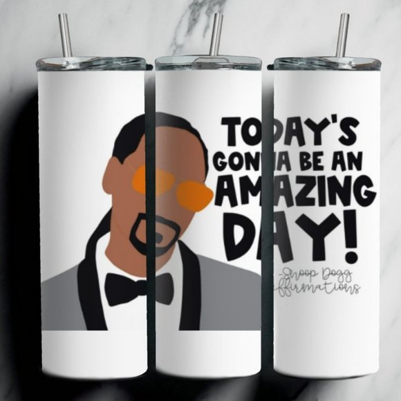 Hand Crafted Other - Custom 20oz Stainless Steel Tumbler - Snoop Affirmations